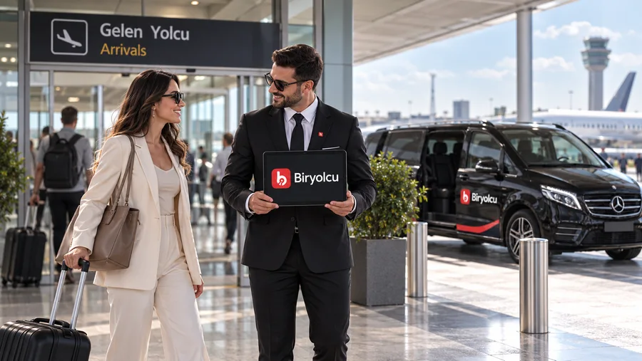 Biryolcu tabelasıyla karşılama; temsili görsel